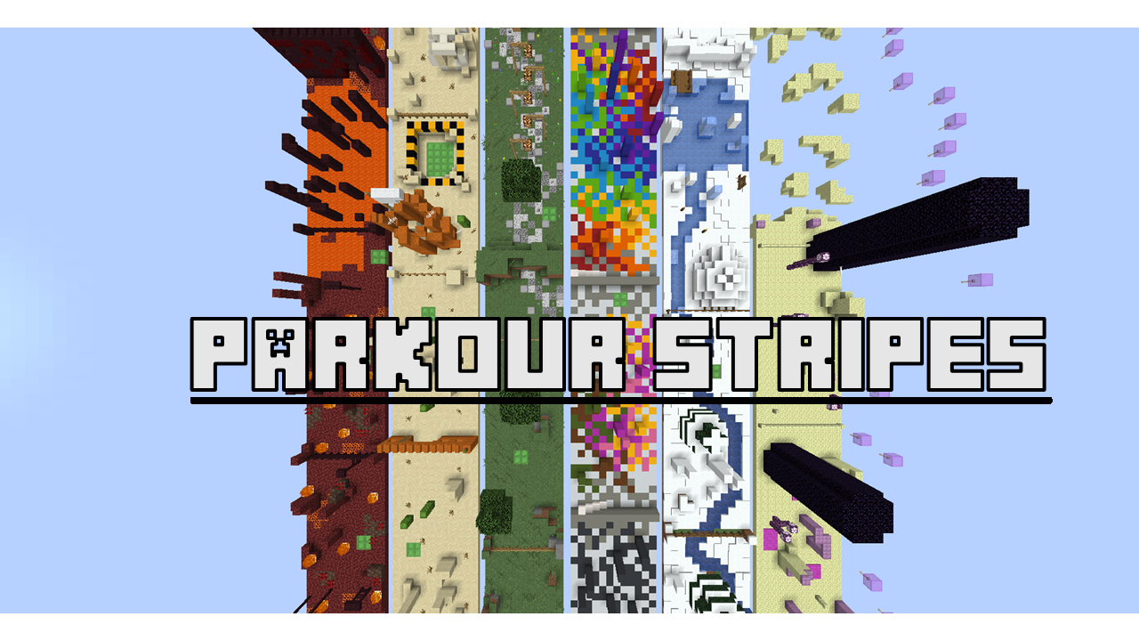 Tải về Parkour Stripes cho Minecraft 1.15.2